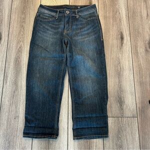 Dark Blue Denim Cropped Jeans Size 6